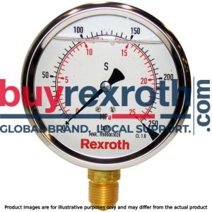 R900771208 - PRESSURE GAUGE ABZMM 63- 250BAR/MPA-U/V-G - BuyRexroth