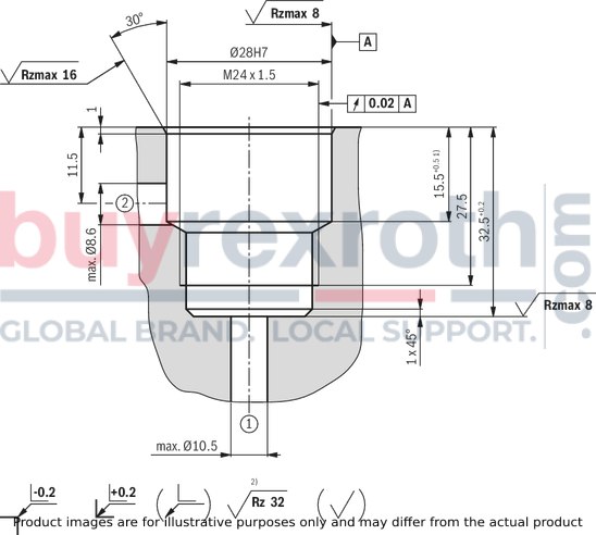 R900208778 - PRESSURE RELIEF VALVE DBDS2K2X/315V - BuyRexroth