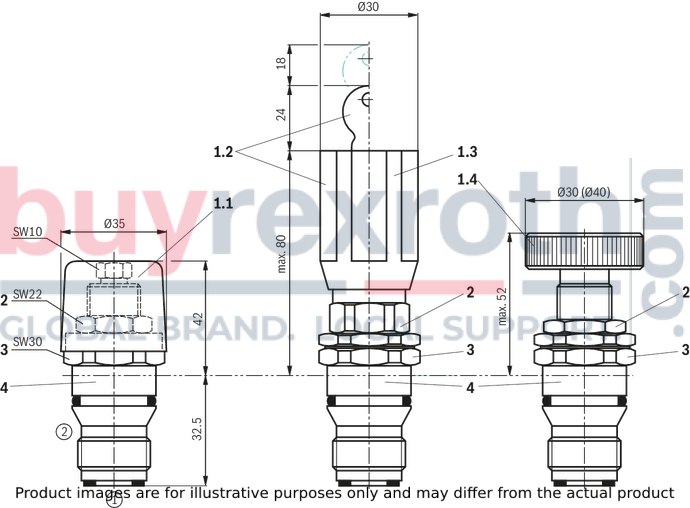 R900208778 - PRESSURE RELIEF VALVE DBDS2K2X/315V - BuyRexroth